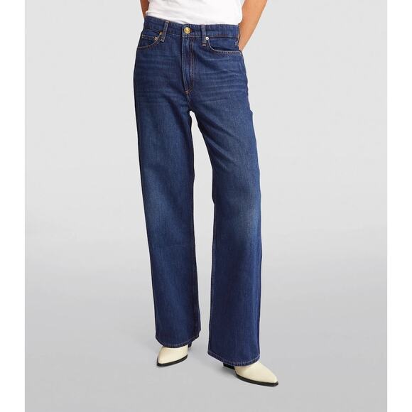 NWT Rag & Bone The Logan Mid-Rise Rigid Wide Leg Jean Annalise Women's Size 29 - Picture 2 of 9